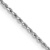 Rhodium Over 14k White Gold 1.15mm Solid Diamond-Cut Rope 22 Inch Chain