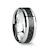 MAXIMUS Black Carbon Fiber Inlay Tungsten Carbide Wedding Band 7mm