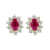 1.00ctw Ruby and Diamond Earrings in 14k Yellow Gold