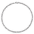 Rhodium Over 14k White Gold 2.5mm Figaro Link Bracelet, 8 Inches