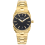 Mathey Tissot Women's Classic Black Dial, Yellow Stainless Steel Watch