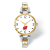 LogoArt University of Wisconsin Elegant Ladies Two-tone Watch