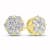 1.50ctw Diamond Cluster Earrings in 14k Yellow Gold