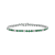 3.09ctw Emerald and Diamond Bracelet in 14k White Gold