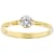 White Cubic Zirconia 18K Yellow Gold Over Sterling Silver Promise Ring 0.55ctw