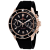 Seapro Men's Thrash Black Dial, Two-tone Bezel, Black Silicone Watch