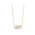 Rachel Zoe CZ "LOVE" Pendant Necklace on Paperclip Chain in
14K Gold Over Sterling Silver