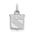 Rhodium Over Sterling Silver NHL LogoArt New York Rangers Extra Small Pendant