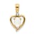 10k Yellow Gold and Rhodium Over 10k Yellow Gold 0.31 ctw Opal
Birthstone and Diamond Pendant