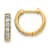 14K Yellow Gold Lab Grown Diamond SI1/SI2, G H I, Hinged Hoop Earrings