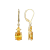 Yellow Cubic Zirconia 18k Yellow Gold Over Sterling Silver November
Birthstone Earrings 6.63ctw