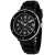 Oceanaut Women's Acqua Black Dial, Black Rubber Strap Watch