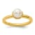 14K Yellow Gold Over Sterling Silver Stackable Expressions White
Freshwater Cultured Pearl Ring