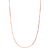 Snake Chain Necklace 16 Inch In 14K Rose Gold Over Sterling Silver