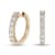 1.00ctw Diamond Hoop Earrings in 14k Yellow Gold