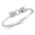 Rachel Zoe Pave Double Panther Head Bangle Bracelet in Rhodium Over
Sterling Silver