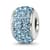 Sterling Silver Reflections Sky Blue Full Preciosa Crystal Bead