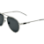 Gucci Silver Tone Aviator Frame / Gray Lenses Sunglasses