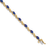 14k Yellow Gold and 14k White Gold with Rhodium Over 14k Yellow Gold
Diamond and Sapphire Bracelet