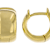 Chunky Huggie Hoop Earrings In 18K Gold Over Sterling Silver