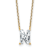 White Lab-Grown Diamond F VS 14K Yellow Gold "N" Initial
Necklace 1.90ct