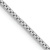 Rhodium Over 14k White Gold 1.3mm Solid Box 22 Inch Chain