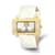 Ladies Charles Hubert Stainless White Leather 40x23mm Watch
