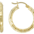 Diamond-Cut Hoop Earrings In 18K Gold Over Sterling Silver