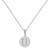 Initial U Charm Pendant Necklace In Silver-Tone