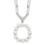 Rhodium Over Sterling Silver 3-5.5mm Freshwater Cultured Pearl LETTER O
18-inch Necklace
