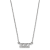 Rhodium Over Sterling Silver LogoArt Kappa Kappa Gamma Extra Small
Pendant Necklace
