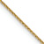 14k Yellow Gold 0.85mm Solid Diamond-Cut Spiga 20 Inch Chain