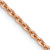 14k Rose Gold 1.65mm Solid Diamond-Cut Cable 18 Inch Chain
