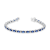 5.00ctw Sapphire and Diamond Bracelet 14k White Gold