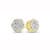 0.50cttw Diamond Cluster Earring set in 14k Yellow Gold