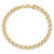 10k Yellow Gold 4.5mm Diamond-Cut Double Link Charm Bracelet