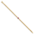 14K Yellow Gold Ruby Curb Link 7.25-inch Bracelet