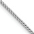 Rhodium Over 14k White Gold 1mm Solid Box 28 Inch Chain