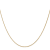 14k Yellow Gold 1mm Solid Polished Wheat Chain 18 inches