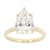 Lab-Grown Diamond Pear Shape Solitaire Ring In 14K Gold 3.00ct