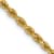 14k Yellow Gold 2.25mm Diamond Cut Rope with Lobster Clasp Chain 30 Inches