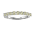 Round Peridot Sterling Silver Anniversary Style Stackable Band Ring, 0.90ctw