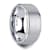 OPTIMUS Raised Center with Brush Finish Tungsten Ring 12mm