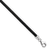 Black Leather 18 inch 3mm Necklace