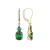 Green Cubic Zirconia 18k Yellow Gold Over Sterling Silver May Birthstone
Earrings 6.15ctw