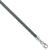 Gray Leather 14" with 2" Extension Choker or Wrap Bracelet