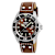 Invicta Pro Diver 43mm Brown Dial Leather Band Quartz Watch