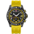 Seapro Men's Gallantry Black Dial, Yellow Rubber Strap Watch
