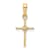 10k Yellow Gold Small Diamond Cross Pendant