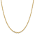 14K Yellow Gold 3mm Semi-solid Diamond-cut Open Link Cable Chain Necklace